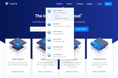 VULTR cloud products