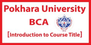 Syllabus of BCA Pokhara University