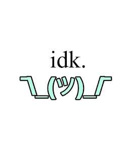 IDK emoji using brackets and dashes