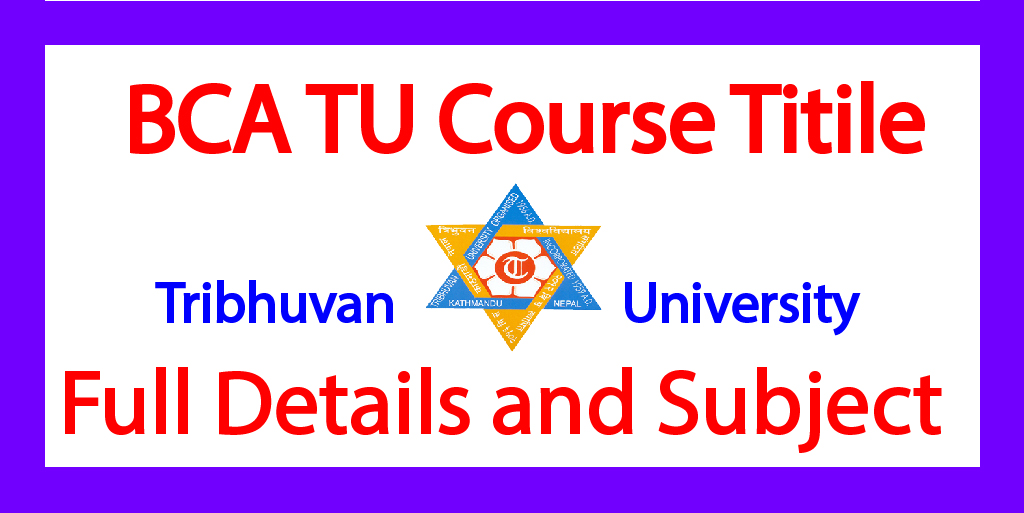 Tribhuvan University BCA Course