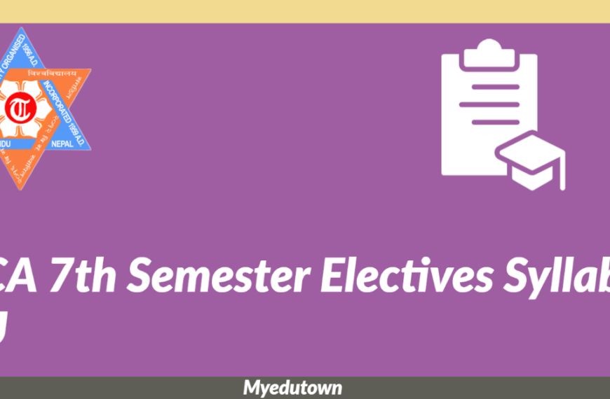 TU BCA 7th Semester Electives PDF