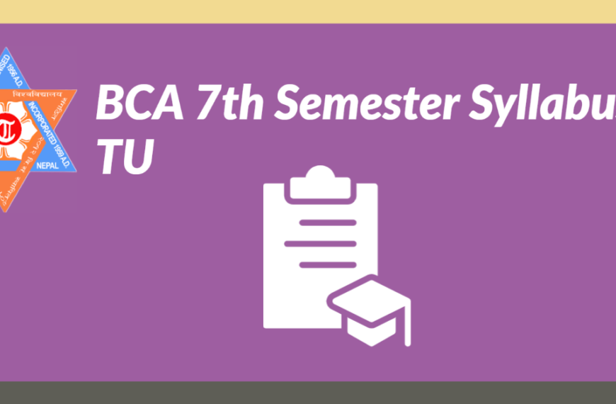 BCA 7th Semester Syllabus TU PDF