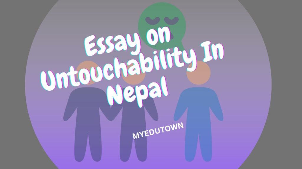 Essay on Untouchability In Nepal