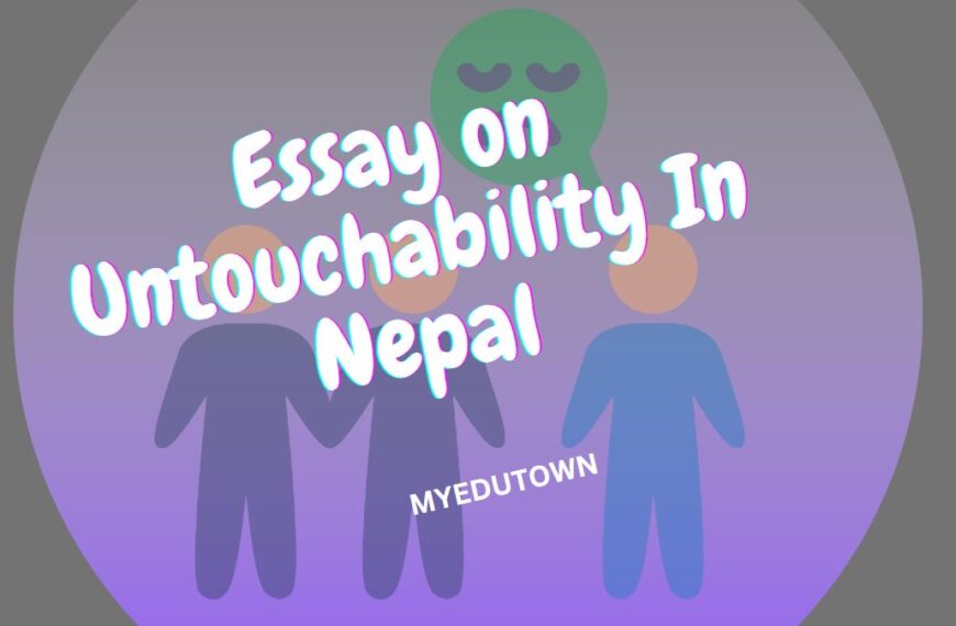 Essay on untouchability in Nepal